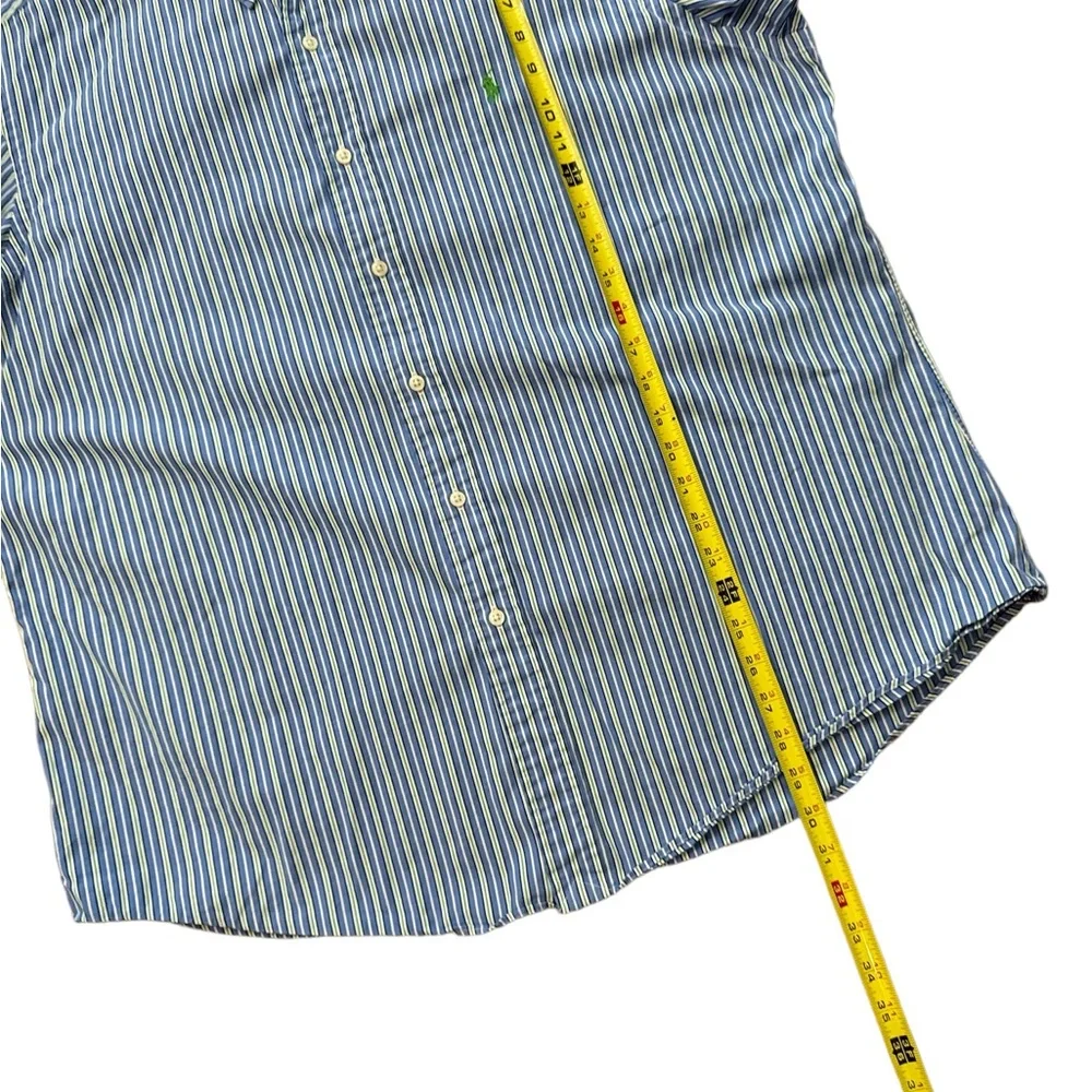 Polo Ralph Lauren Men’s Size XXL‎ Long Sleeve Button Up Shirt Blue/Green/White